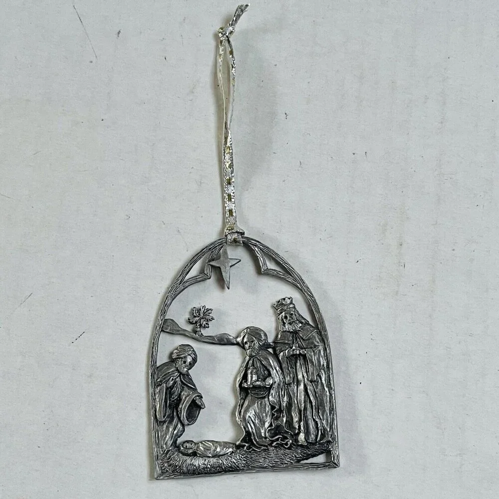 Camco PewterThree Kings‎ Baby Jesus Religious Ornament Christmas Home Decor